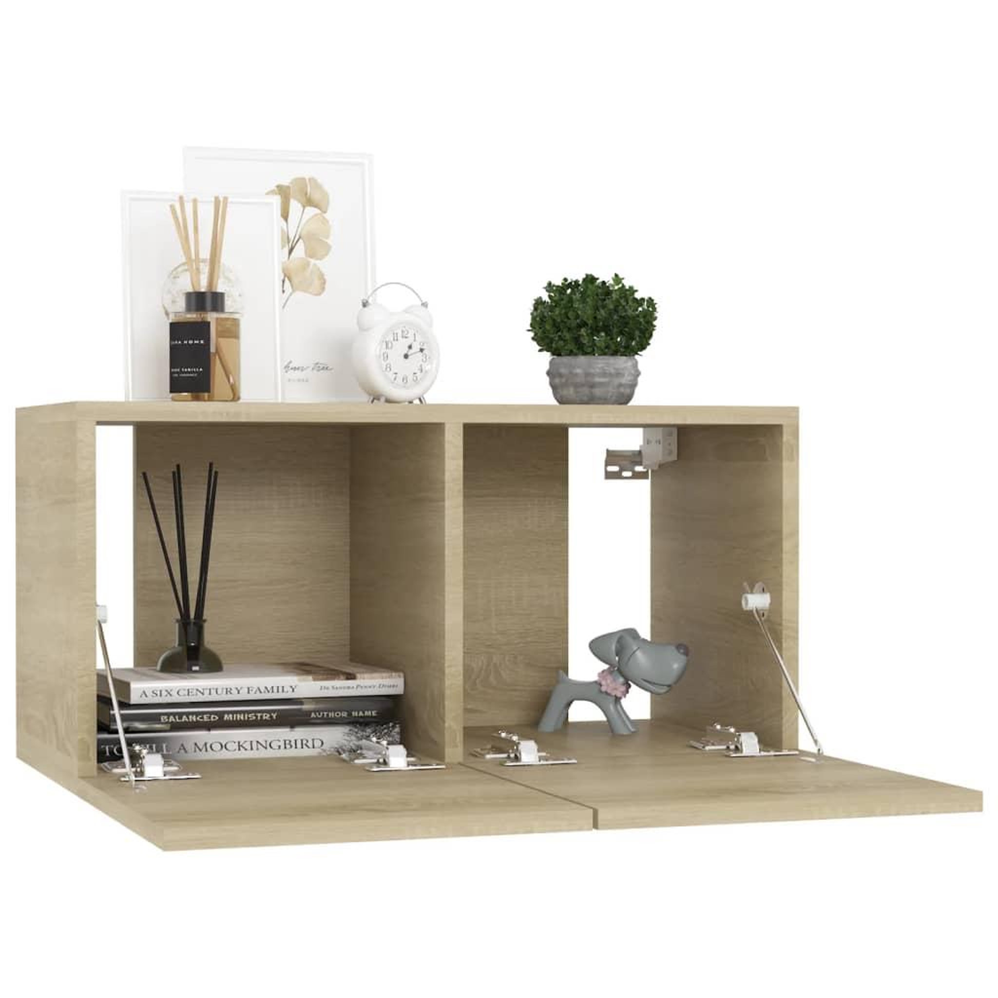Voir la diapositive 4 : VIDAXL Ensemble de meubles TV 10 pcs Chene sonoma Bois d'ingenierie