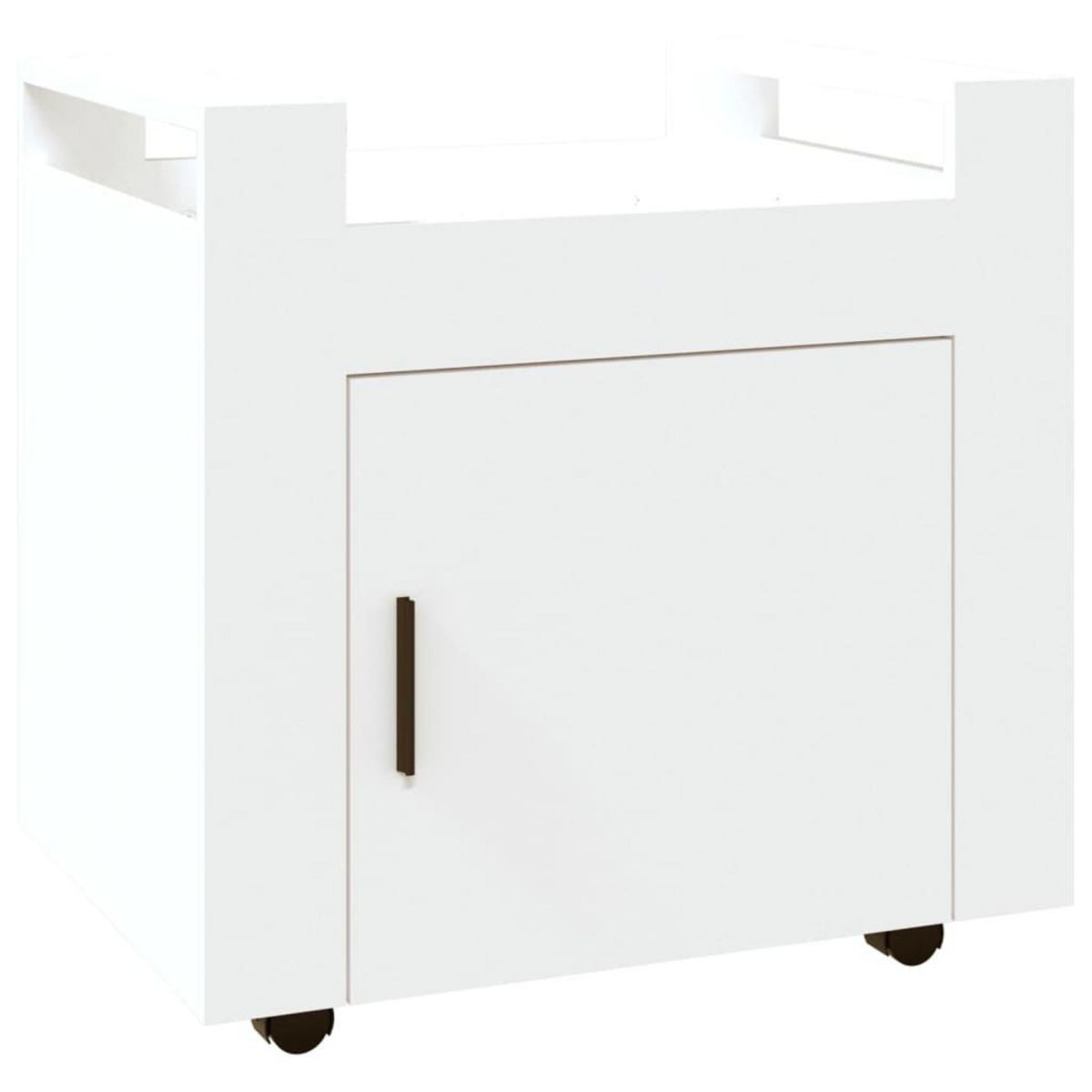 VIDAXL Chariot de bureau Blanc 60x45x60 cm Bois d'ingenierie