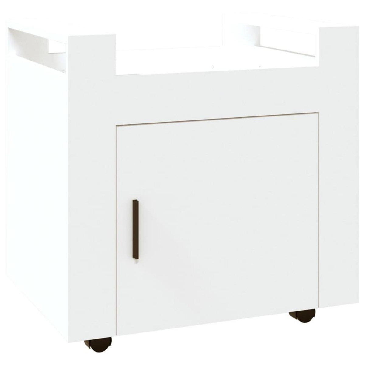 VIDAXL Chariot de bureau Blanc 60x45x60 cm Bois d'ingenierie