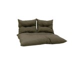Jardin prive Kit palette classic - taupe - matelas + 2 coussins dossier - JARDIN PRIVE