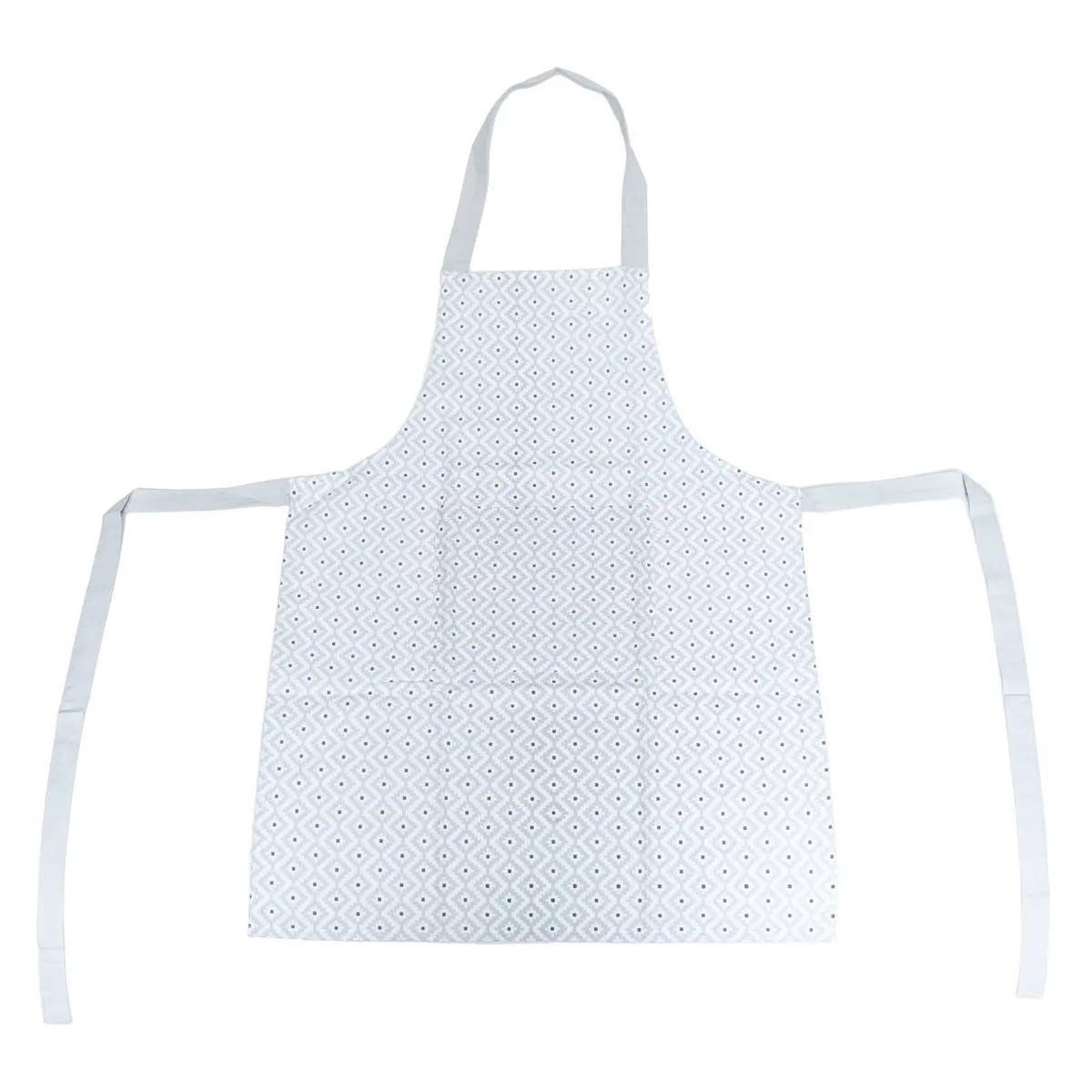 ATMOSPHERA Tablier de cuisine imprimé  etnik  80cm gris