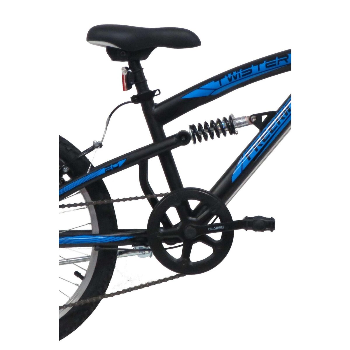 Vélo enfant - VTT 20'' Tout Suspendu Garçon pour enfant de 115 à 130 cm - Fourche télescopique - 6 Vitesses  - Dérailleur Shimano TY21 - Béquille -Frein V-Brake