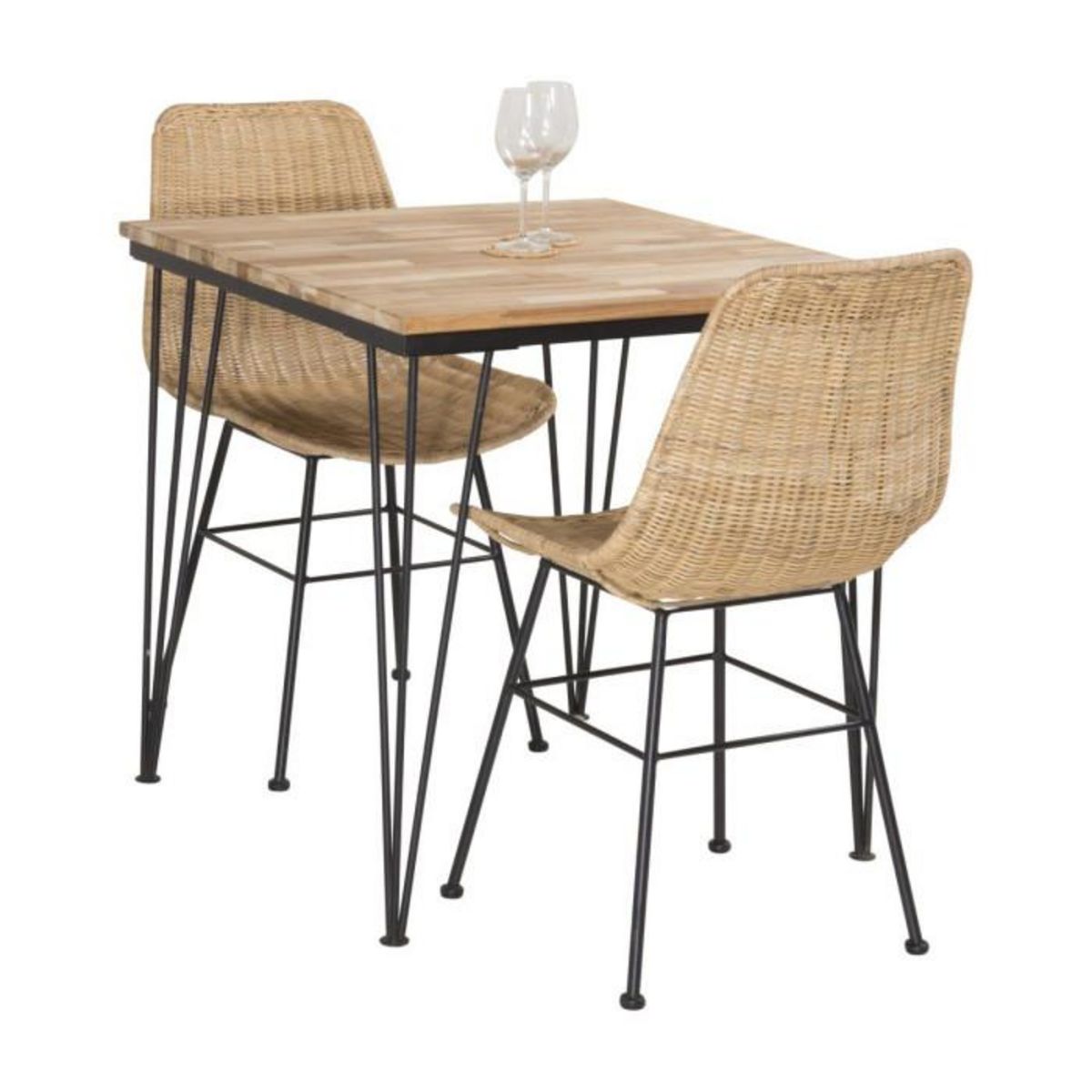 Paris Prix Table à Manger Design  Bali  80cm Naturel