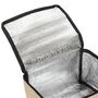 Voir la diapositive 4 : Paris Prix Lunch Bag Fraicheur Isotherme  Effet Jute  16cm Beige