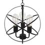 Voir la diapositive 2 : VIDAXL Lampe suspendue Noir Sphere 3 ampoules E27