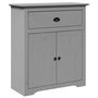 Voir la diapositive 2 : VIDAXL Armoire de couloir BODO gris 80x35x90 cm