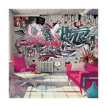 Paris Prix Papier Peint  Graffiti : Hey You!. Coloris disponibles : Multicolore