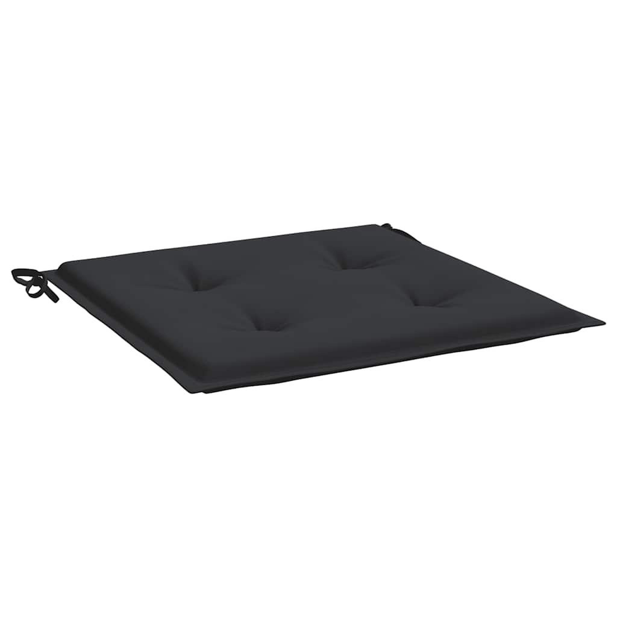 Voir la diapositive 5 : VIDAXL Coussins de chaise jardin lot de 6 noir 40x40x3 cm tissu oxford