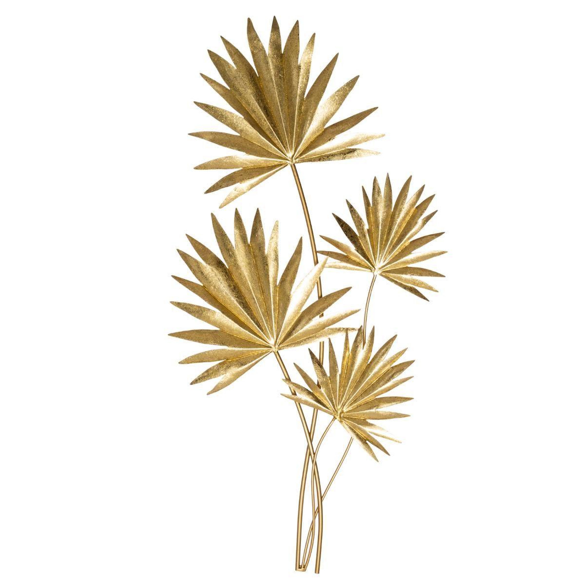 ATMOSPHERA Décoration murale feuille design  feel  73cm or