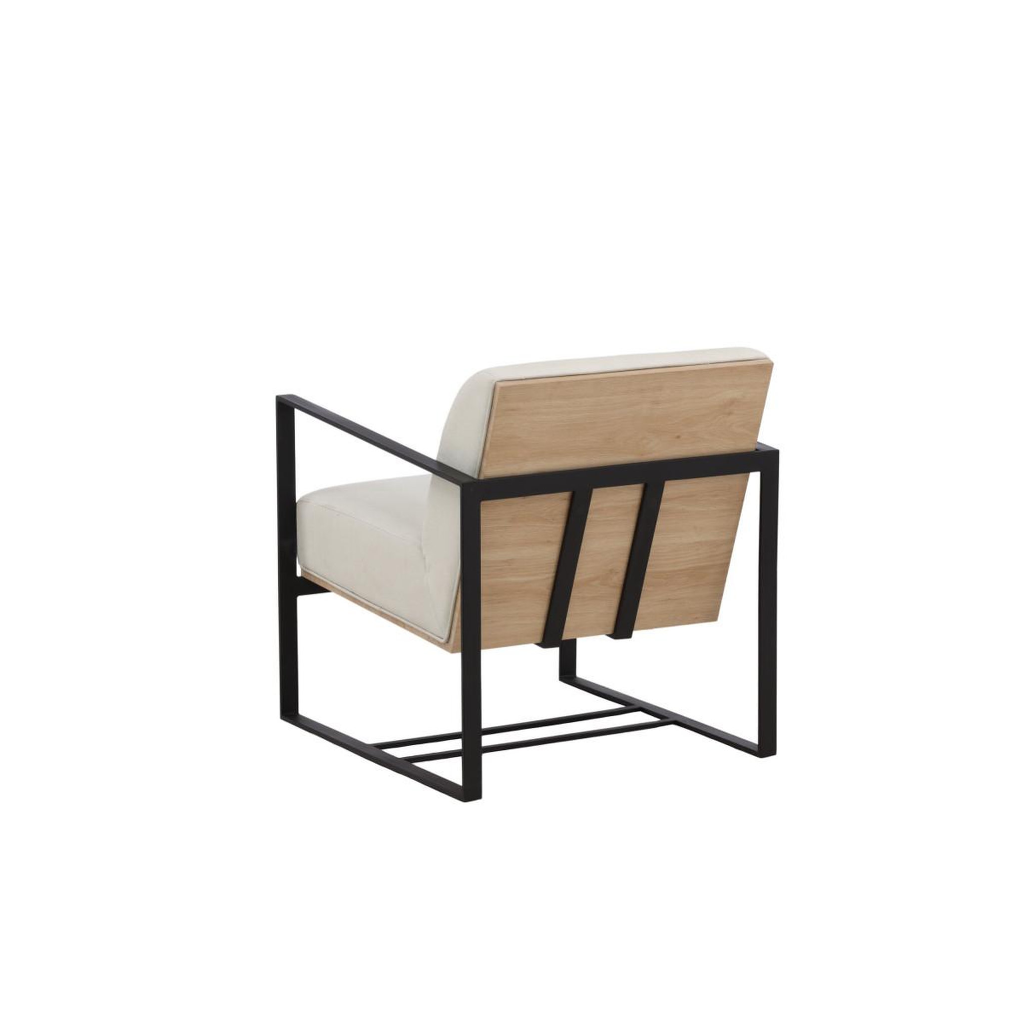 Voir la diapositive 5 : Paris Prix Fauteuil design  kansas  83cm blanc cassé
