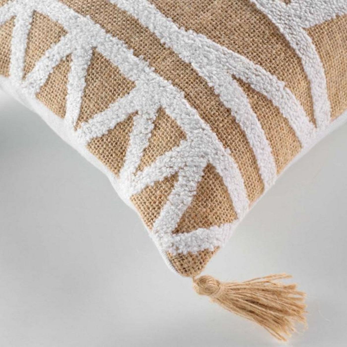 Paris Prix Coussin Déco en Jute  Asmara  30x50cm Marron