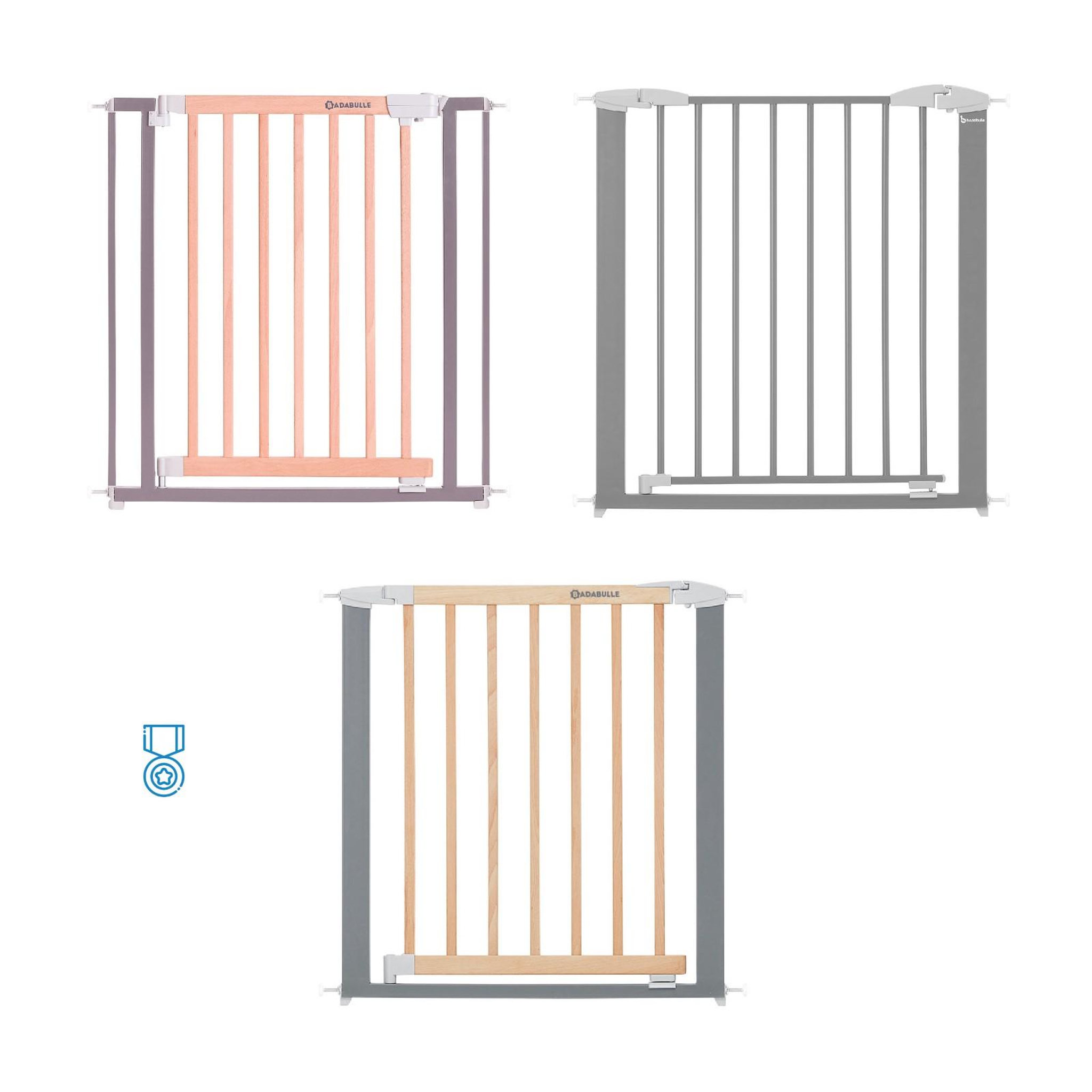 Voir la diapositive 4 : BADABULLE Adaptateur barrière de sécurité Safe & Lock ou Safe & Protect pour escalier, Badabulle
