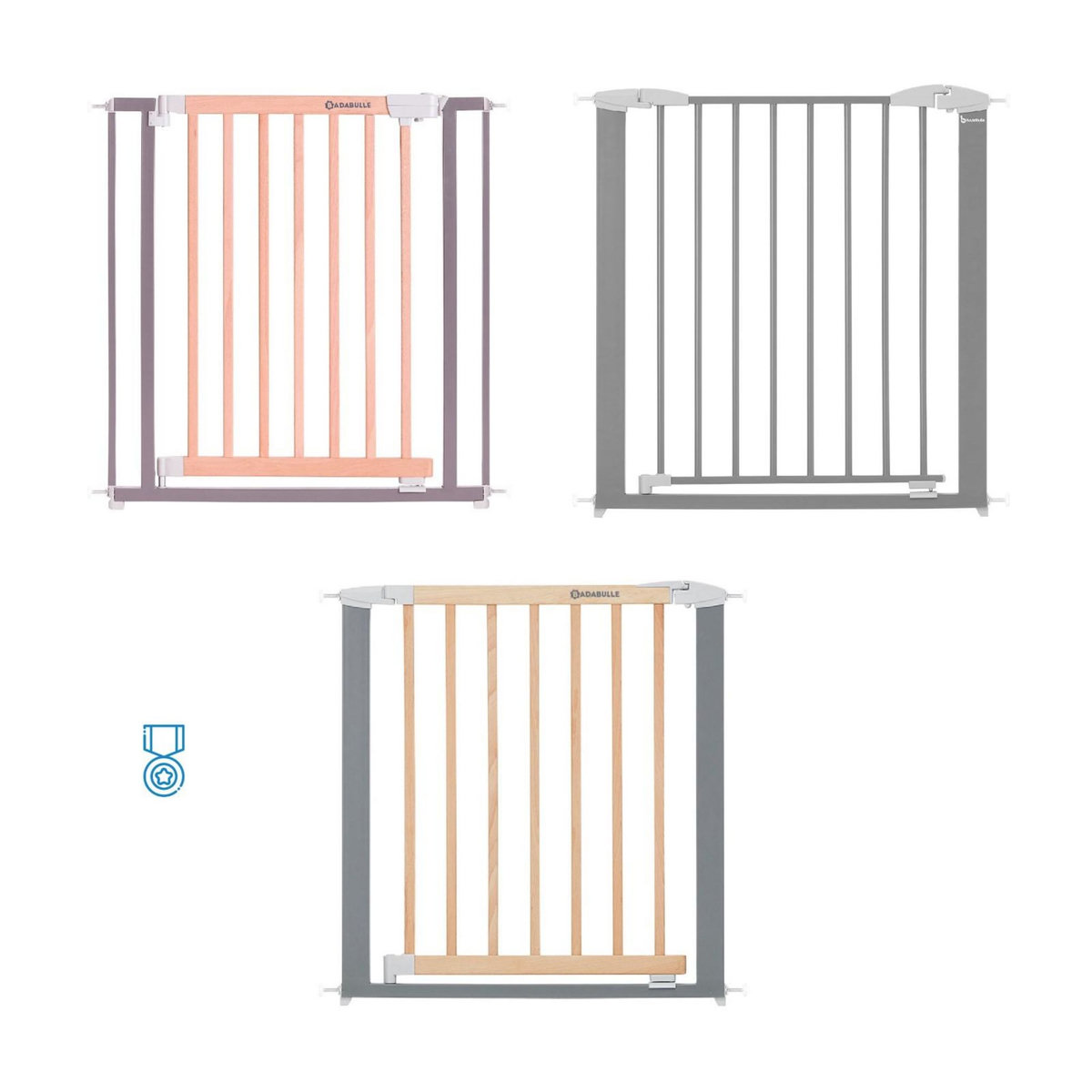 BADABULLE Adaptateur barrière de sécurité Safe & Lock ou Safe & Protect pour escalier, Badabulle