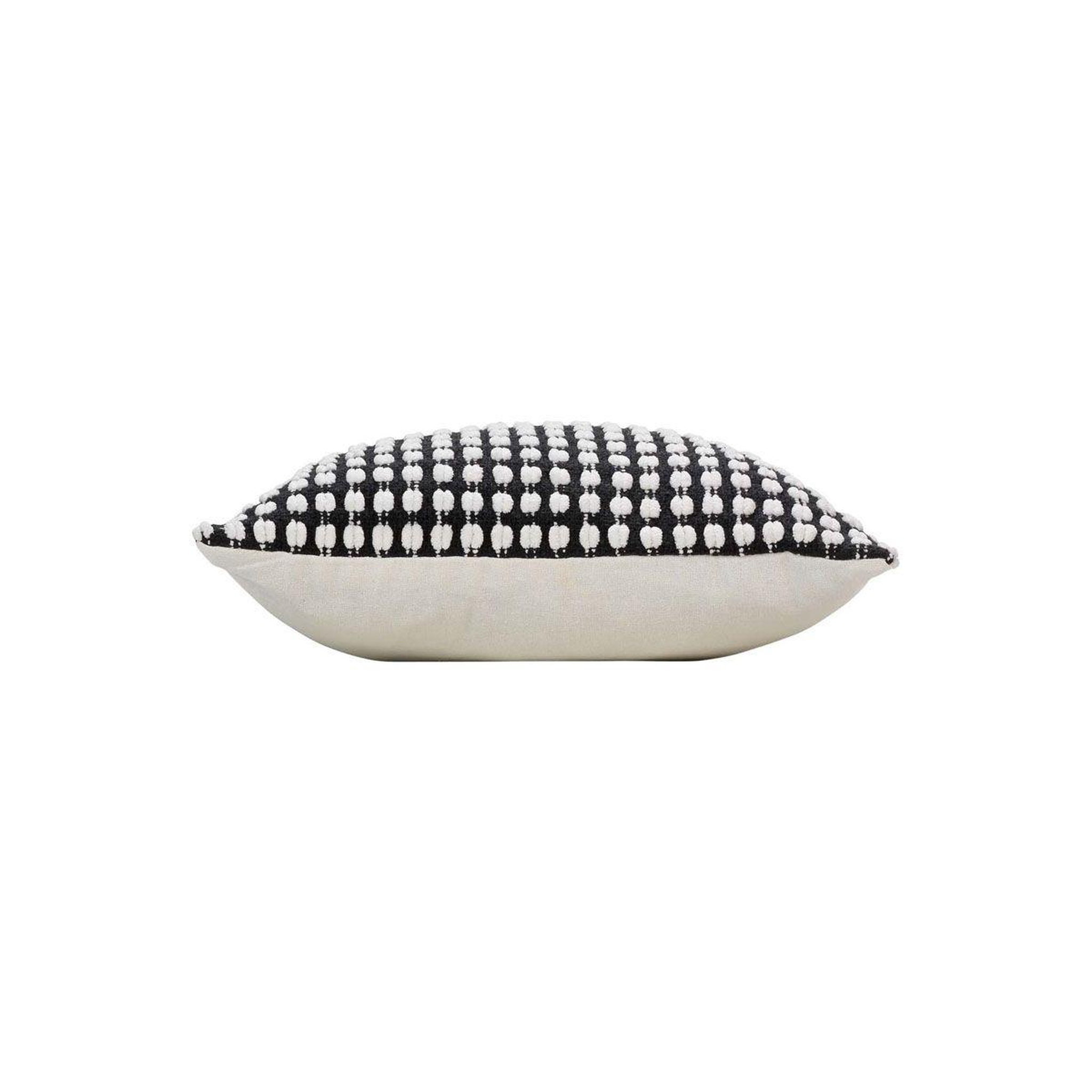 Voir la diapositive 2 : Douceur d'Intérieur Housse de coussin déco  greta  40x40cm noir