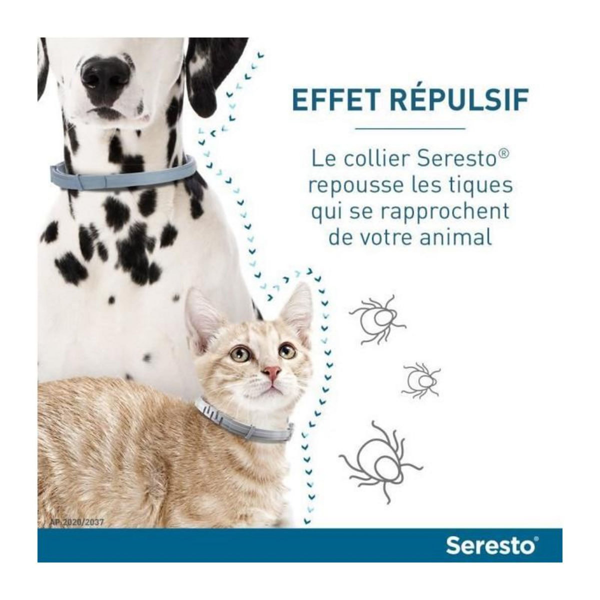 Seresto Seresto Chat - Collier Anti-Puces et Anti-Tiques pour Chats - 2 Colliers