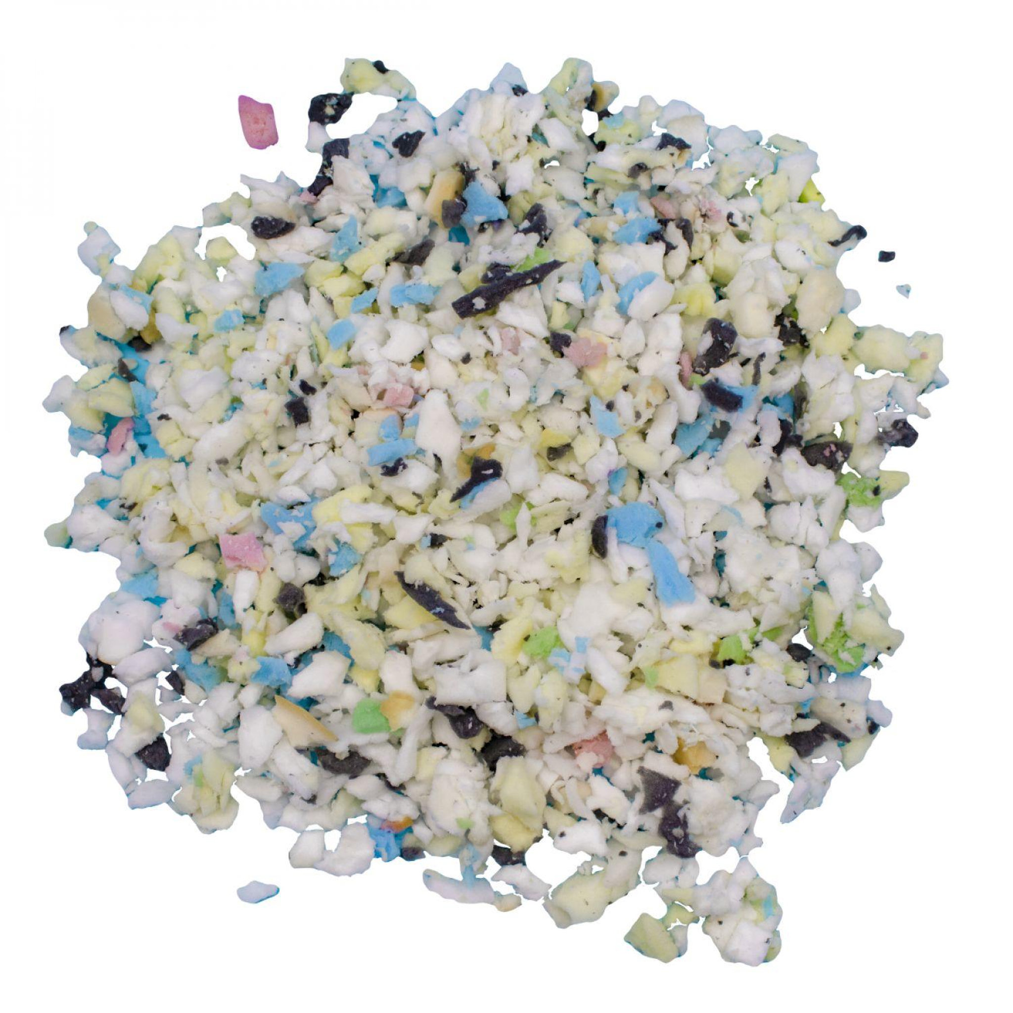 VIVEZEN Flocons de mousse polyuréthane de rembourrage recyclée