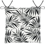 STOF Lot de 4 galettes de chaise à nouettes ZIANA