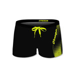 FREEGUN Boxer de bain enfant imprimé uni Black. Coloris disponibles : Noir