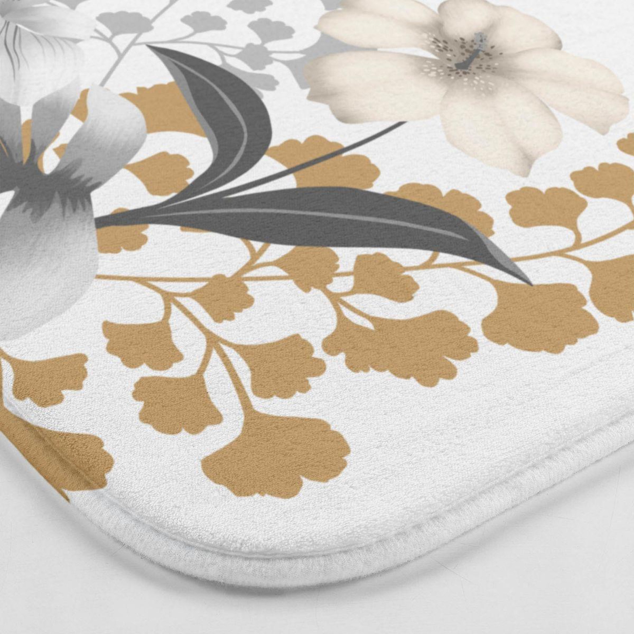 Voir la diapositive 3 : Douceur d'Intérieur Tapis de bain  kelly  45x75cm blanc