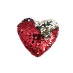 HEART OF THE HOME Décoration pour sapin de Noël en sequin Cœur. Coloris disponibles : Rouge, Jaune, Gris
