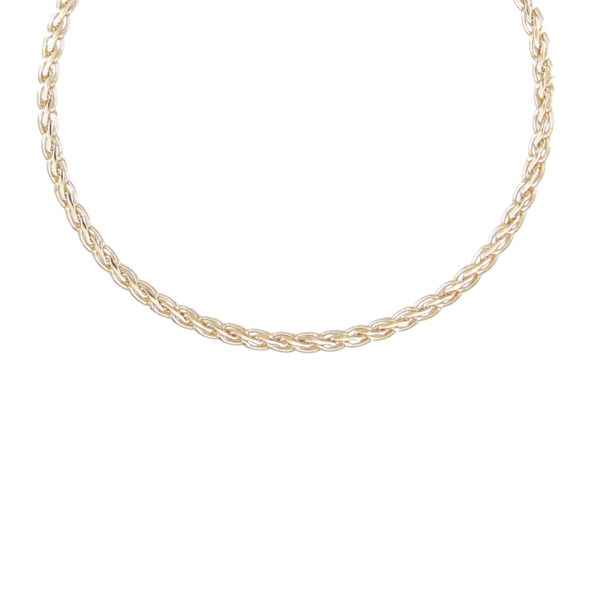 L'ATELIER D'AZUR Collier Femme Maille Palmier - Or Jaune