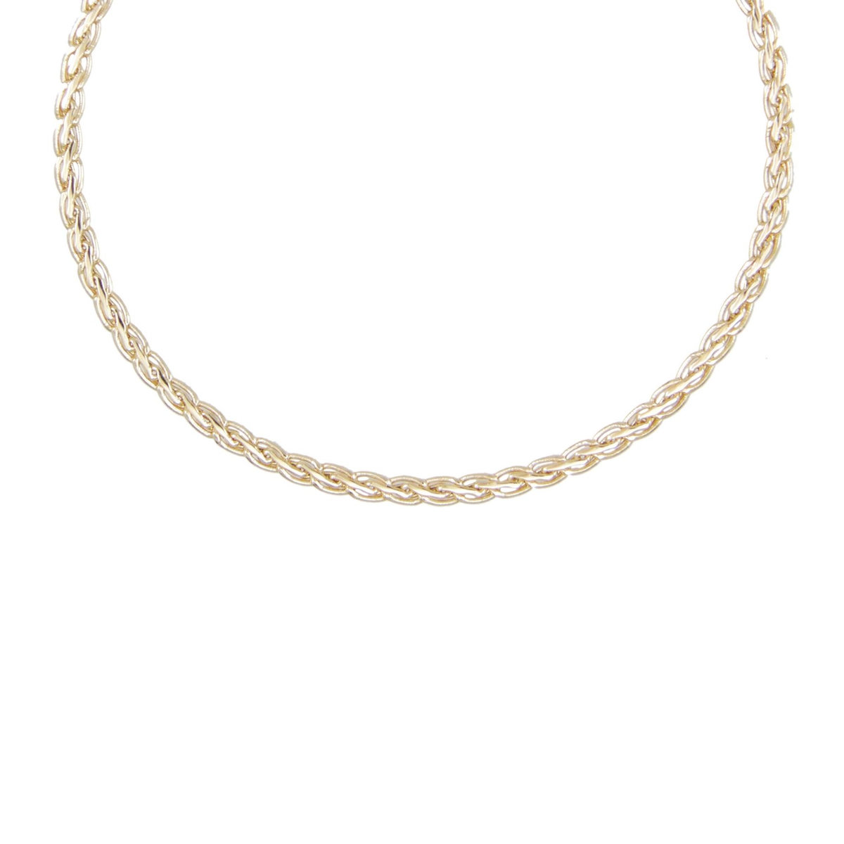 L'ATELIER D'AZUR Collier Femme Maille Palmier - Or Jaune