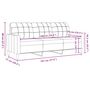 Voir la diapositive 6 : VIDAXL Ensemble de canapes 2 pcs avec coussins et traversins velours