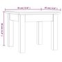 Voir la diapositive 6 : VIDAXL Table basse Blanc 35x35x30 cm Bois massif de pin