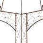 Voir la diapositive 5 : VIDAXL Pavillon de jardin Marron antique 400x258x378 cm Fer