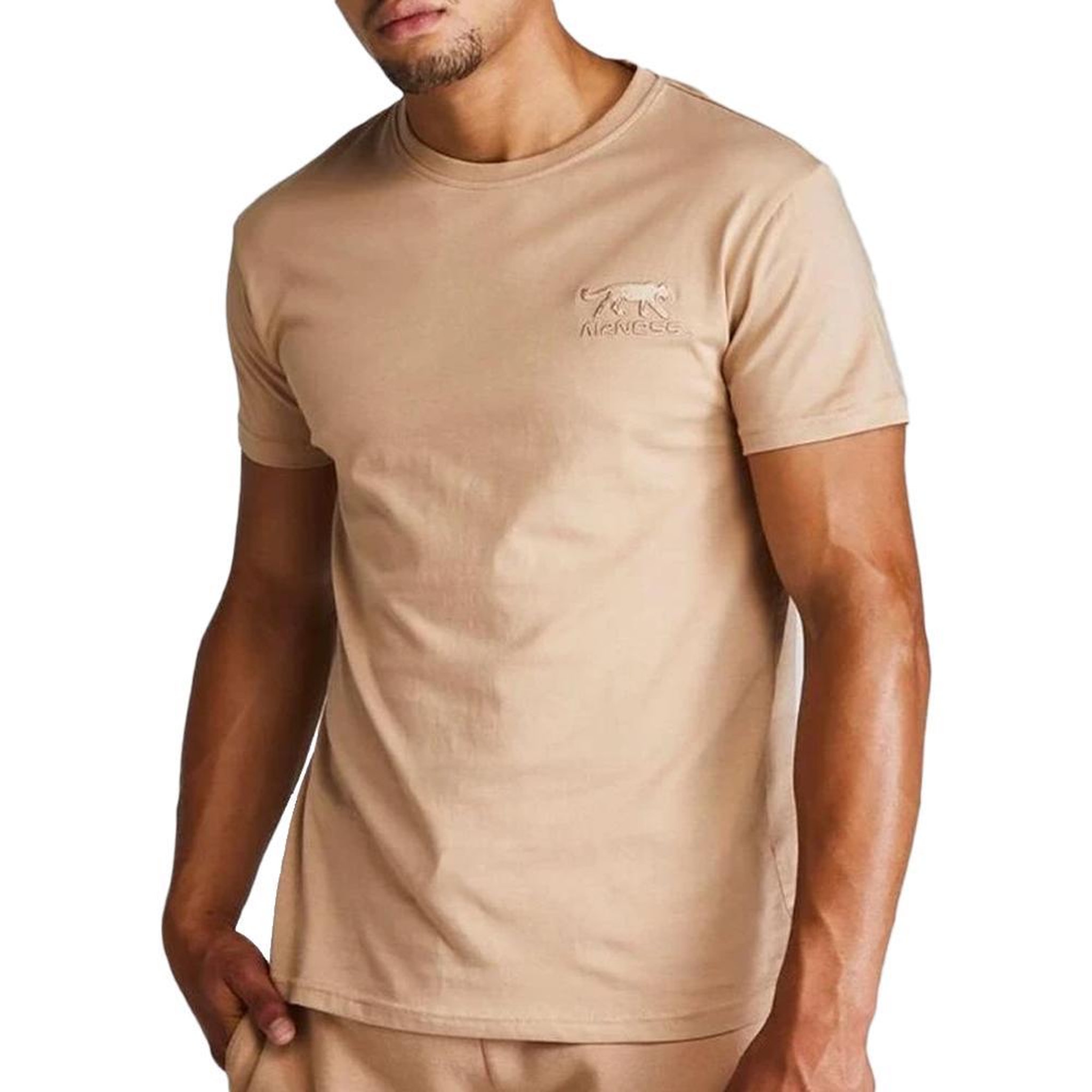 Voir la diapositive 1 : Airness T shirt Marron Clair Homme Airness Mk Gold