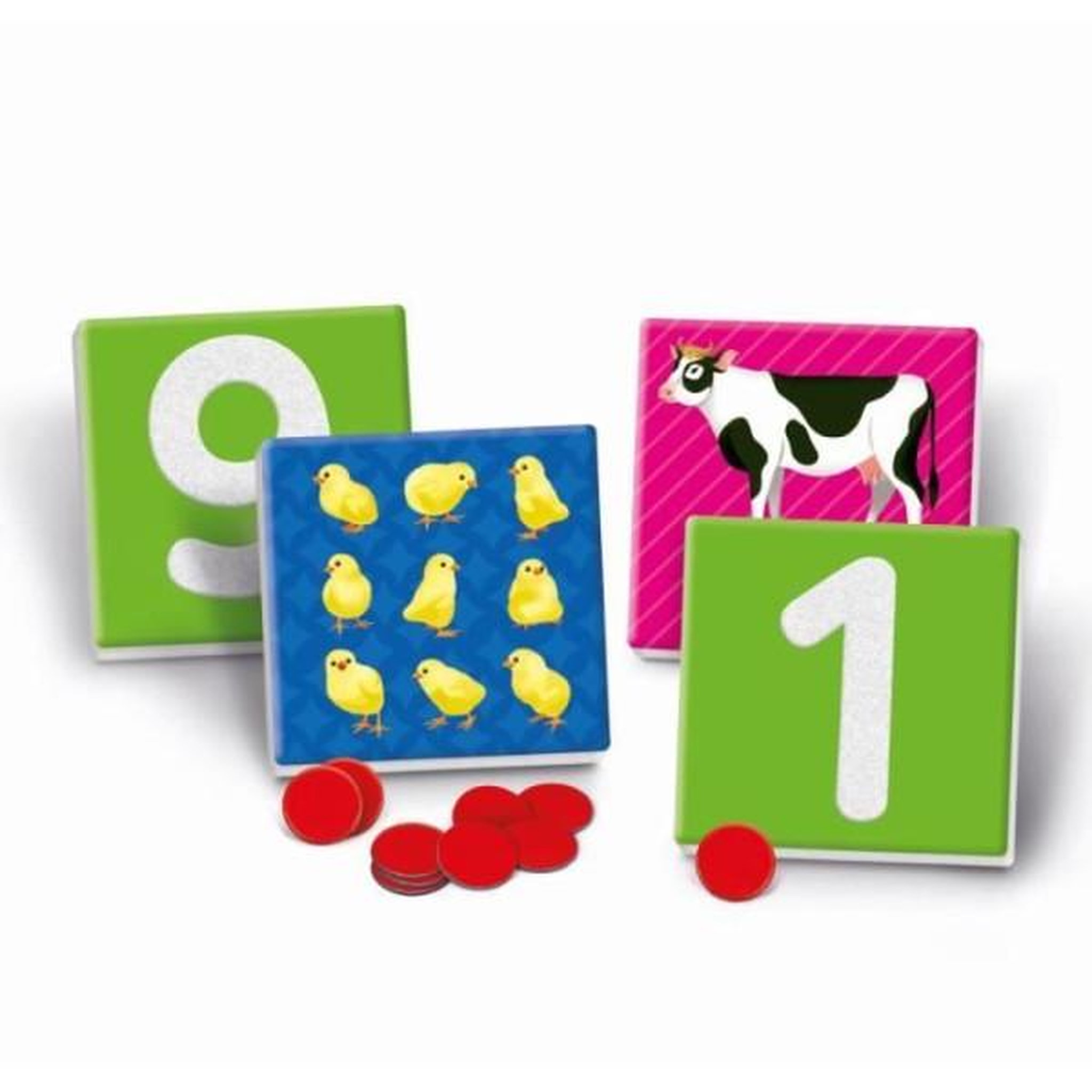 Voir la diapositive 2 : CLEMENTONI Montessori - Clementoni - Les chiffres tactiles - Jeu éducatif apprentissage des chiffres - 10 cartes chiffres rugueux - Dés 3