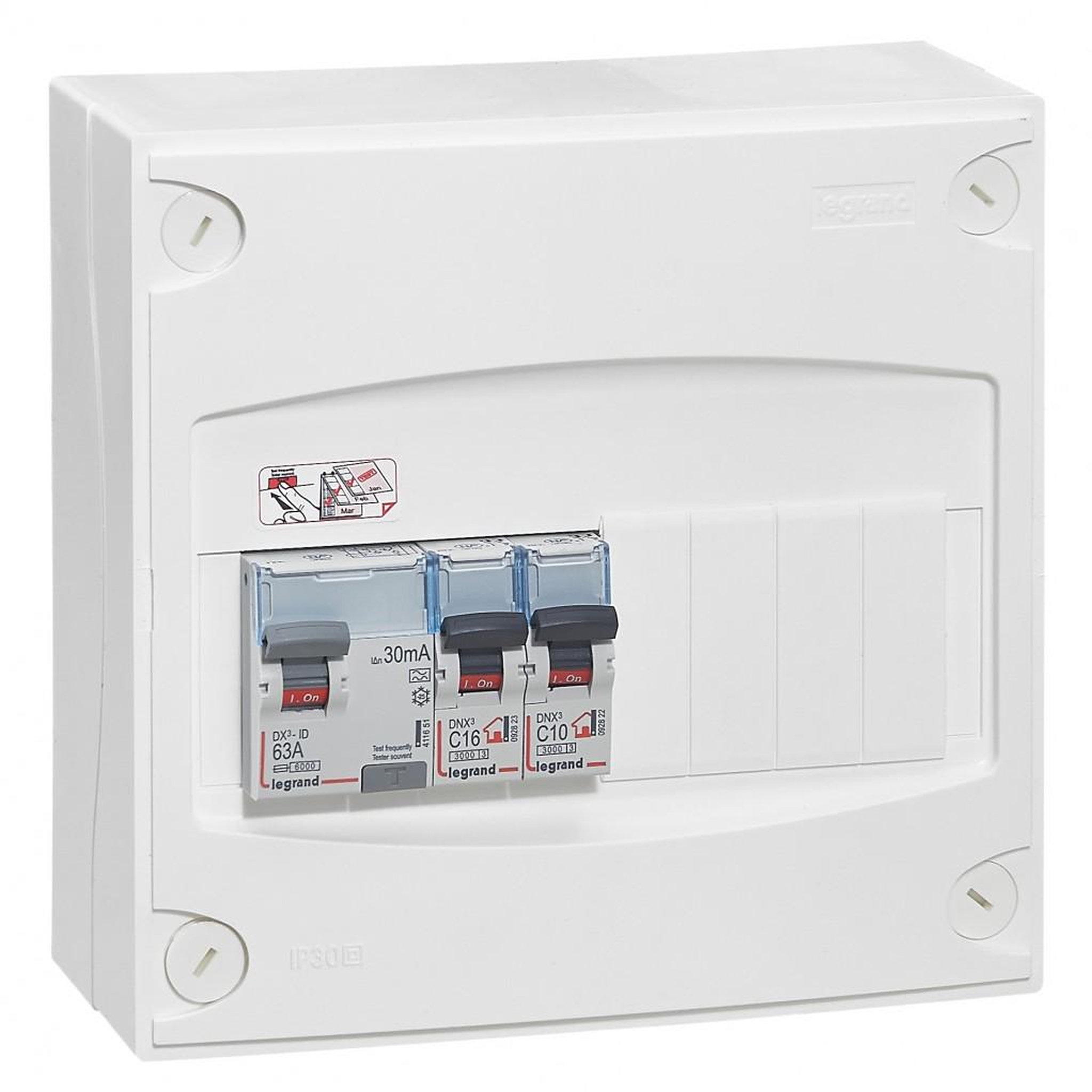 Legrand Tableau électrique équipé et précâblé LEGRAND 1 rangée 9 modules