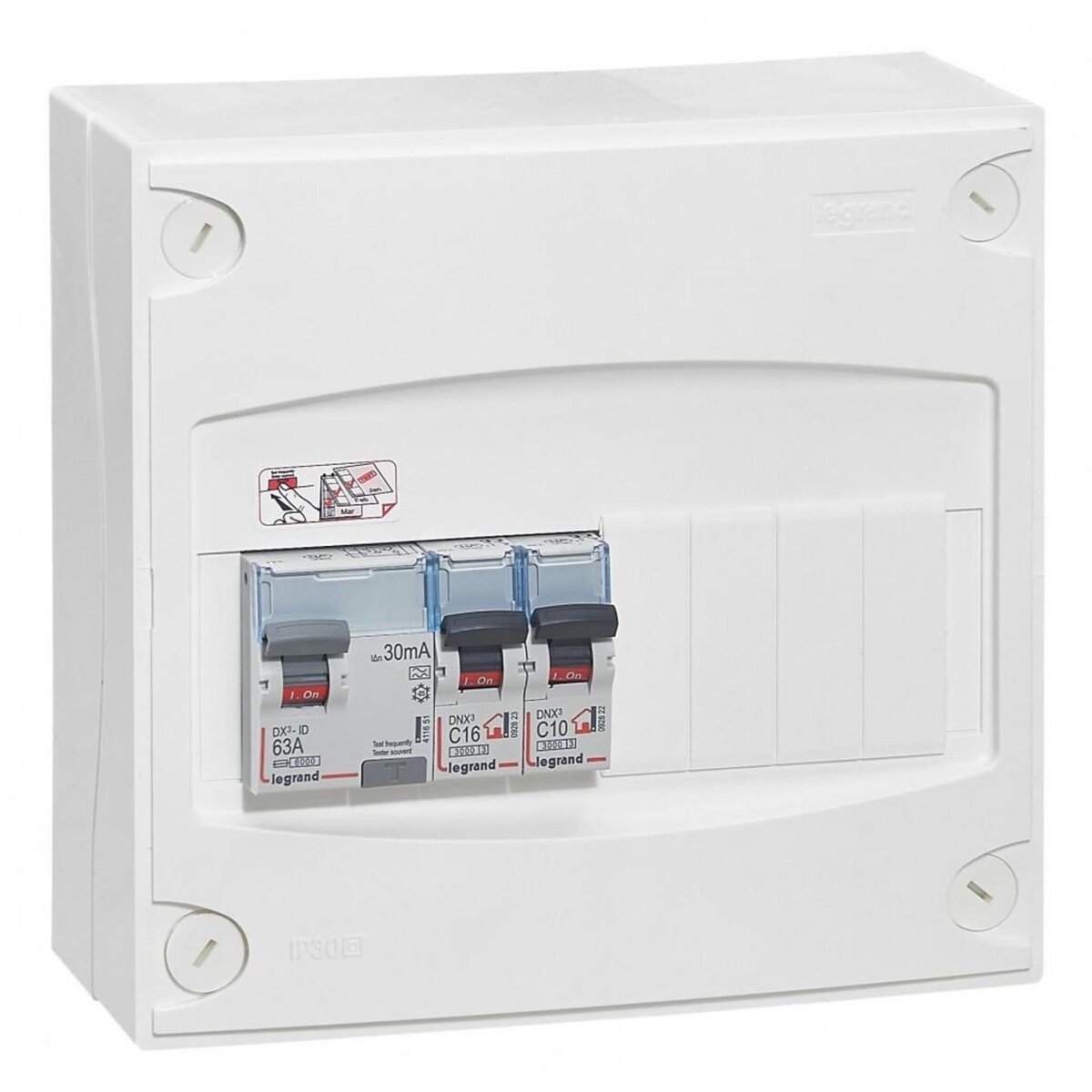 Legrand Tableau électrique équipé et précâblé LEGRAND 1 rangée 9 modules