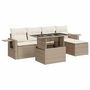 Voir la diapositive 2 : VIDAXL Salon de jardin avec coussins 6 pcs beige resine tressee