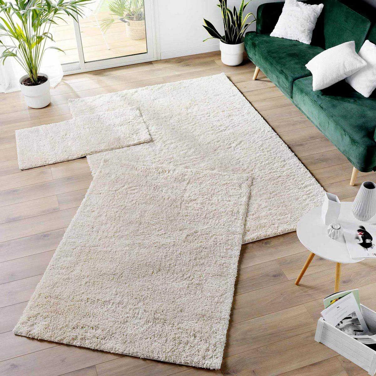 Paris Prix Tapis Shaggy Uni  Tango  160x230cm Naturel