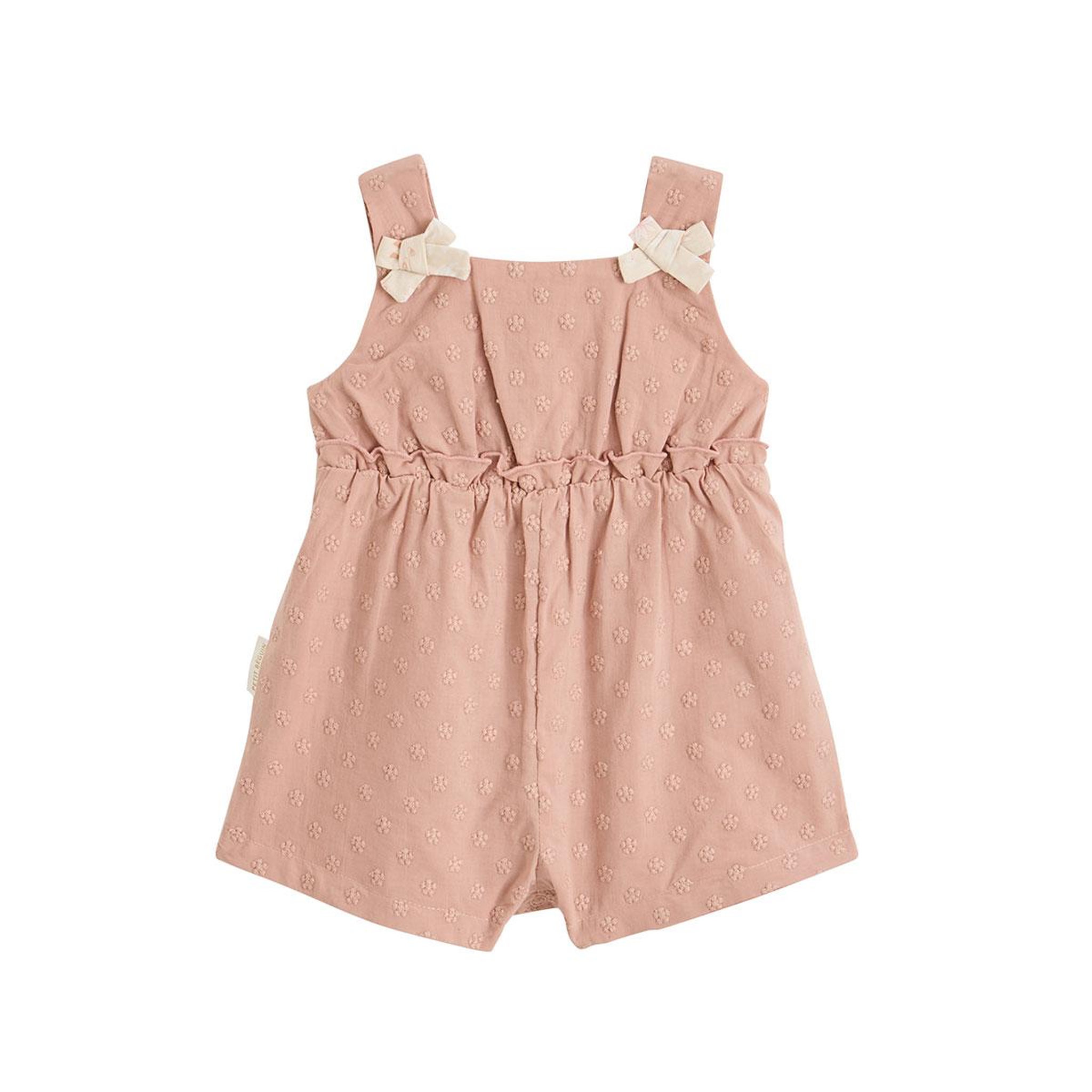 Voir la diapositive 2 : Petit Béguin Barboteuse bébé en broderie anglaise + headband poésie d'été