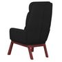 Voir la diapositive 5 : VIDAXL Chaise de relaxation Noir Tissu
