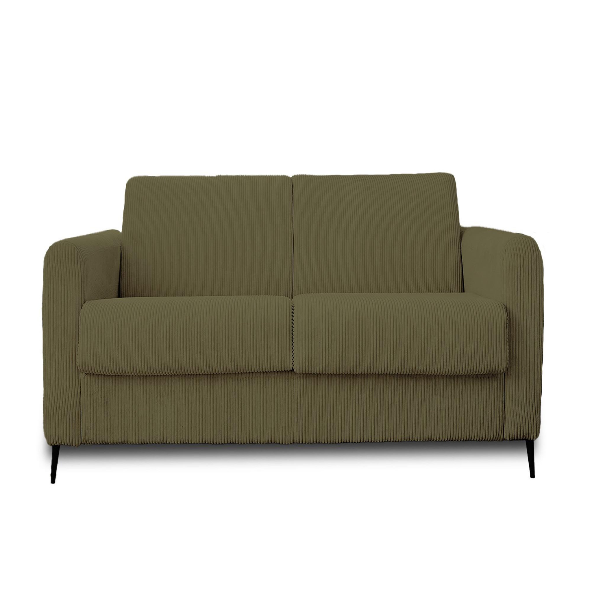 Voir la diapositive 1 : LISA DESIGN Owen - canapé 3 places convertible express couchage quotidien 140 cm matelas 12 cm en velours côtelé