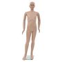 Voir la diapositive 2 : VIDAXL Mannequin enfant corps complet avec base verre Beige 140 cm