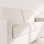 Voir la diapositive 5 : BEST MOBILIER Julia - canapé 3 places convertible express couchage quotidien 140 cm matelas 18 cm en tissu