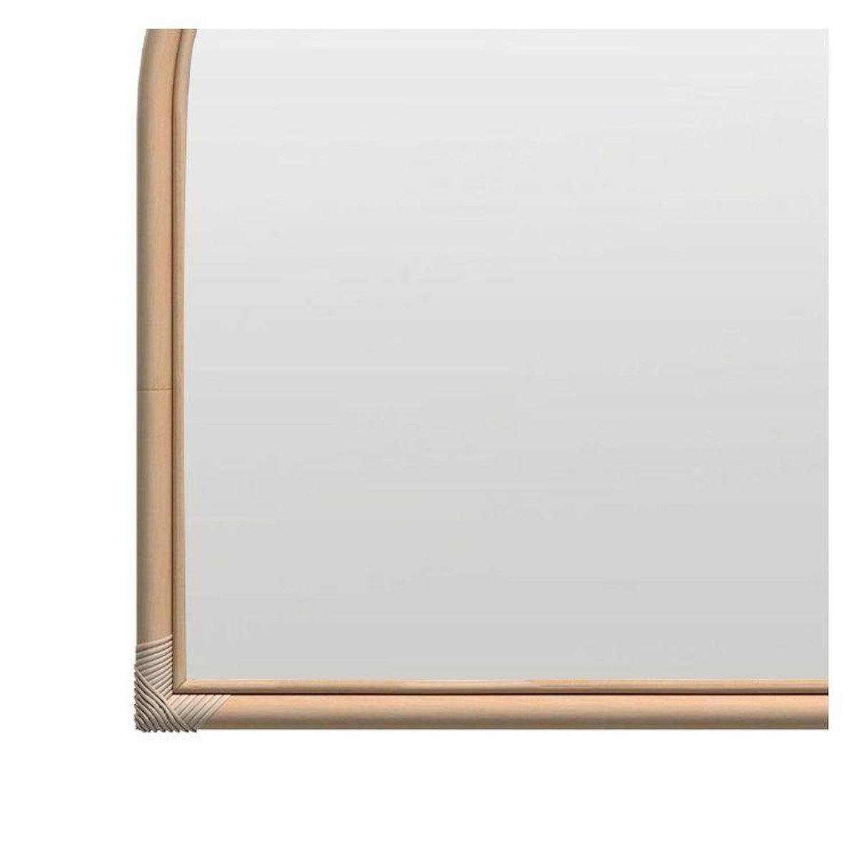 Rendez vous déco Miroir en rotin naturel 70x85 cm-Indra