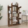 Voir la diapositive 1 : VIDAXL Bibliotheque Chene marron 86x25,5x140 cm Bois d'ingenierie