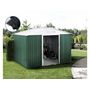 Voir la diapositive 2 : Habitat et Jardin Abri de jardin métal -  Rosas   - 7,06 m² avec gouttière - Vert