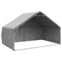 Voir la diapositive 1 : VIDAXL Chenil d'exterieur pour chiens housse 3x2x1,9 m acier galvanise