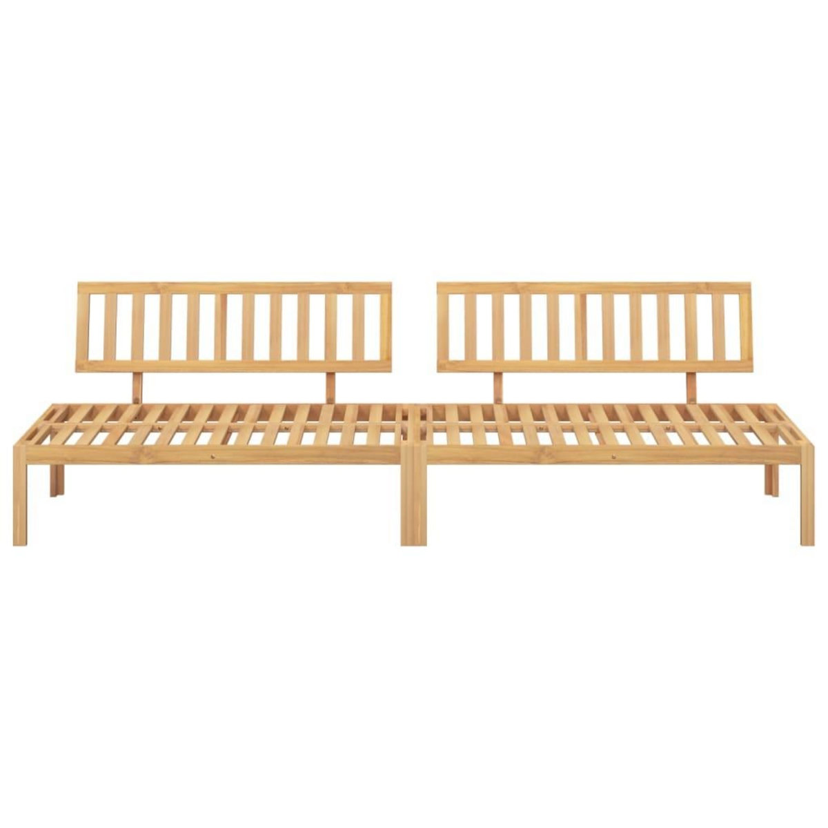 VIDAXL Canapes centraux palette de jardin 2 pcs bois massif d'acacia
