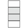 Voir la diapositive 4 : VIDAXL Porte coulissante noir 90x205 cm verre trempe aluminium