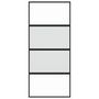Voir la diapositive 4 : VIDAXL Porte coulissante noir 90x205 cm verre trempe aluminium