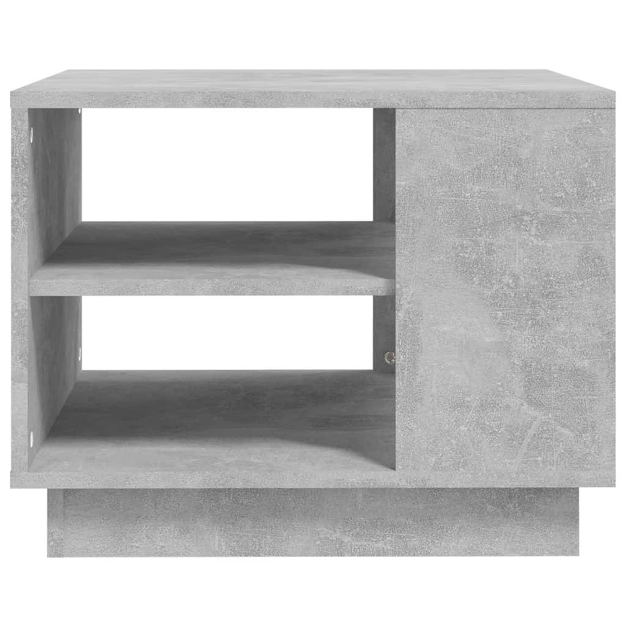 Voir la diapositive 5 : VIDAXL Table basse gris beton 55x55x43 cm bois d'ingenierie
