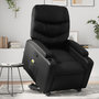 Voir la diapositive 1 : VIDAXL Fauteuil inclinable de massage Noir Similicuir