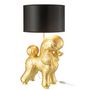 Voir la diapositive 2 : Paris Prix Lampe à Poser Déco  Caniche  74cm Or